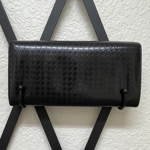 FENDI Black Leather Wallet w/Embossed Logo on Outside - Picture 2 of 16